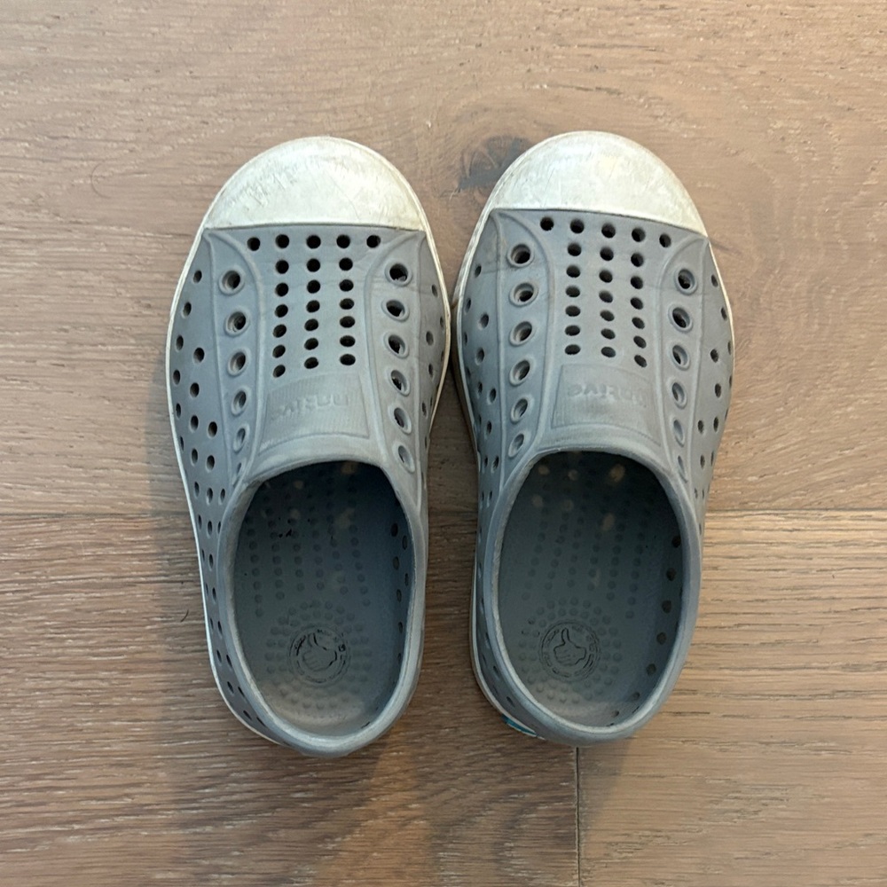 Native Kids Gray Slip-On Shoes